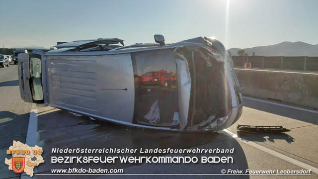 20200730 3 Verkehrsunfaelle auf der A2 zwischen Leobersdorf und Baden  Fotos: © Freiwillige Feuerwehr Leobersdorf