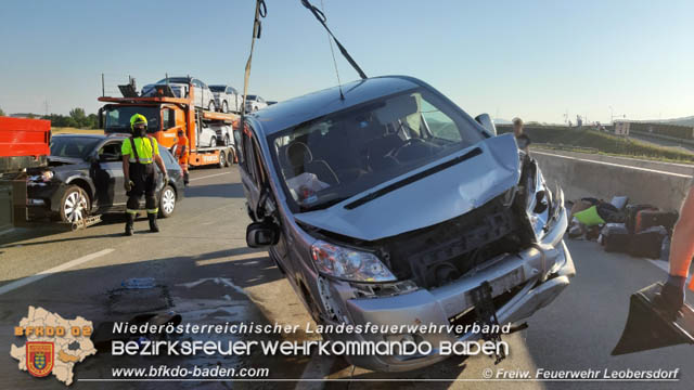 20200730 3 Verkehrsunfaelle auf der A2 zwischen Leobersdorf und Baden  Fotos: © Freiwillige Feuerwehr Leobersdorf