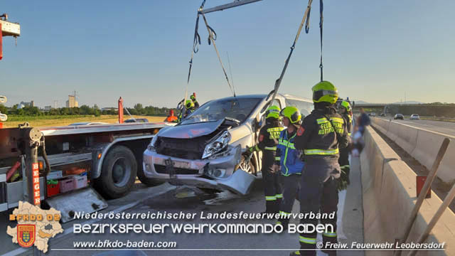 20200730 3 Verkehrsunfaelle auf der A2 zwischen Leobersdorf und Baden  Fotos: © Freiwillige Feuerwehr Leobersdorf