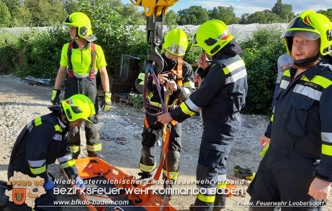 20200819 Arbeitsunfall auf einer Leobersdorfer Baustelle Foto: © Freiwillige Feuerwehr Leobersdorf 20200819 Arbeitsunfall auf einer Leobersdorfer Baustelle Foto: © Freiwillige Feuerwehr Leobersdorf