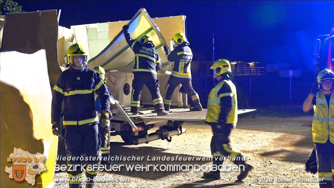 20200820 Kleintransporter prallt gegen Wasserleitungsunterführung in Pfaffstätten  Foto: © Stefan Schneider