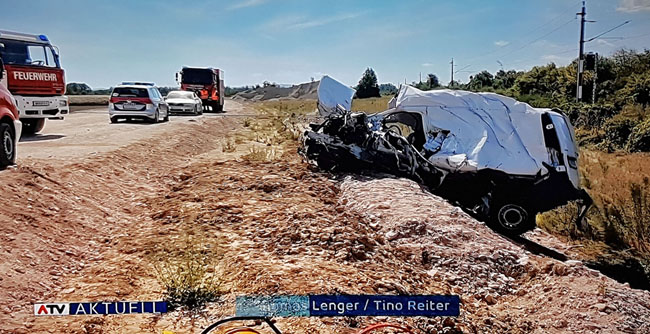 20200827 Tragischer Unfall bei Trumau Screenshot: © ATV 20200827 Tragischer Unfall bei Trumau Screenshot: © ATV