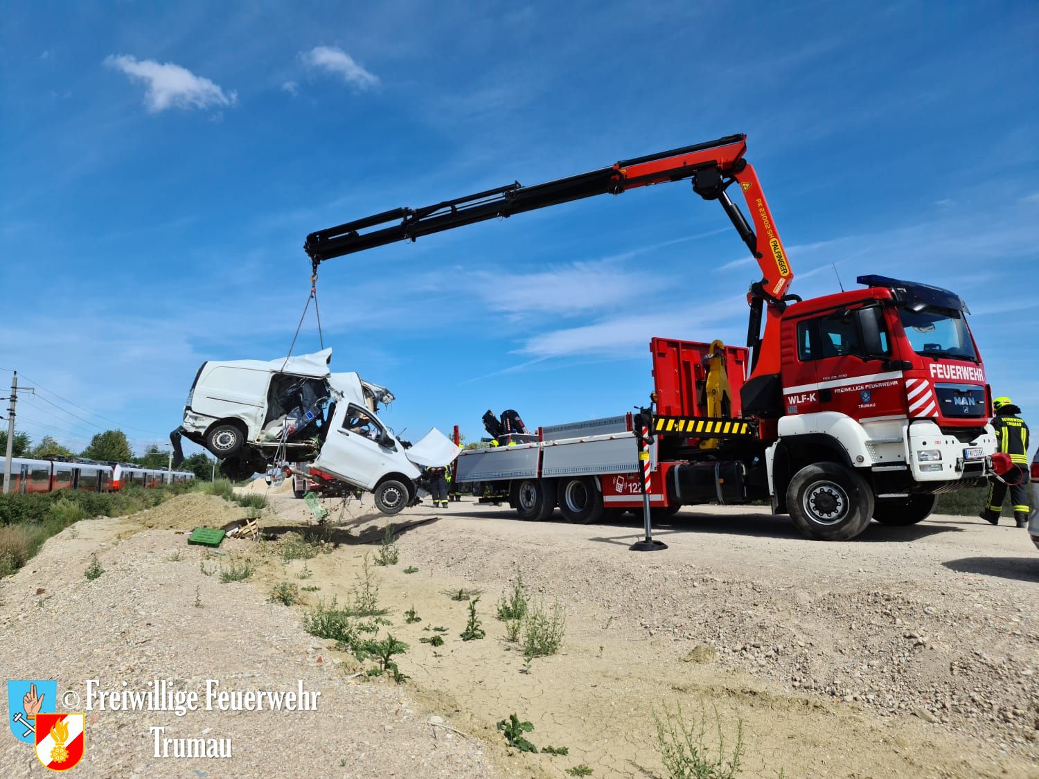 20200827 Tragischer Unfall bei Trumau  Foto: © Freiwillige Feuerwehr Trumau