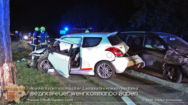 20200904 Verkehrsunfall auf der B210 im Freilandgebiet von Tribuswinkel  Foto: © Stefan Schneider