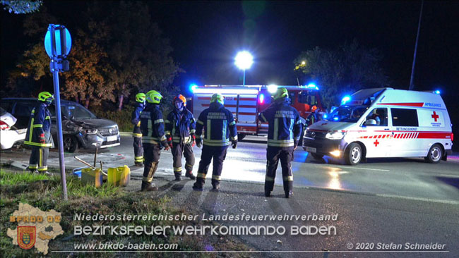 20200904 Verkehrsunfall auf der B210 im Freilandgebiet von Tribuswinkel  Foto: © Stefan Schneider