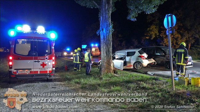 20200904 Verkehrsunfall auf der B210 im Freilandgebiet von Tribuswinkel  Foto: © Stefan Schneider