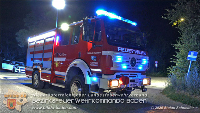 20200904 Verkehrsunfall auf der B210 im Freilandgebiet von Tribuswinkel  Foto: © Stefan Schneider