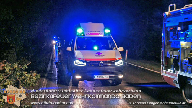 20200906 Vierachs-Lkw Kehrmaschine verunfallt auf der L157 bei Tattendorf   Foto: © Thomas Lenger Monatsrevue.at