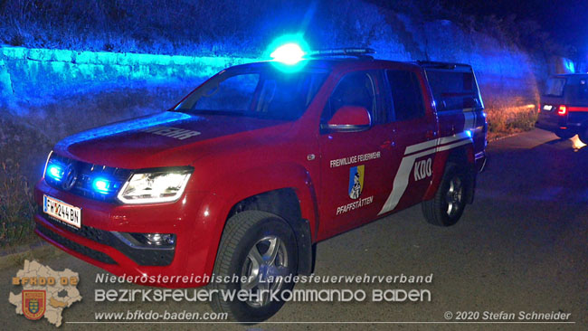 20200918 Kleintransporter prallt gegen Unterführung in der Einöde Pfaffstätten Foto: © Stefan Schneider 20200918 Kleintransporter prallt gegen Unterführung in der Einöde Pfaffstätten Foto: © Stefan Schneider