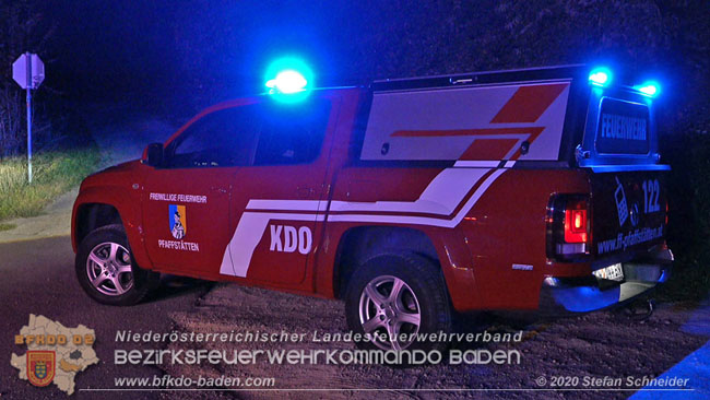 20200918 Kleintransporter prallt gegen Unterführung in der Einöde Pfaffstätten Foto: © Stefan Schneider 20200918 Kleintransporter prallt gegen Unterführung in der Einöde Pfaffstätten Foto: © Stefan Schneider