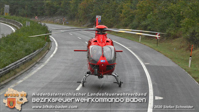20201014 Verkehrsunfall auf der A21 zwischen Mayerling und Heiligenkreuz  Foto: © Stefan Schneider 