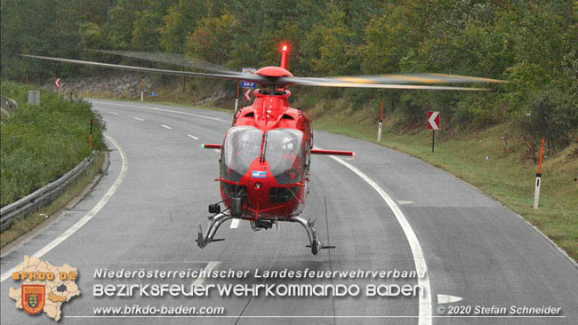 20201014 Verkehrsunfall auf der A21 zwischen Mayerling und Heiligenkreuz  Foto: © Stefan Schneider 