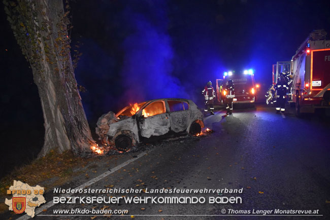 20201109 Verkehrsunfall auf der LB210 zwischen Oberwaltersdorf und Ebreichsdorf  Foto: © Thomas Lenger