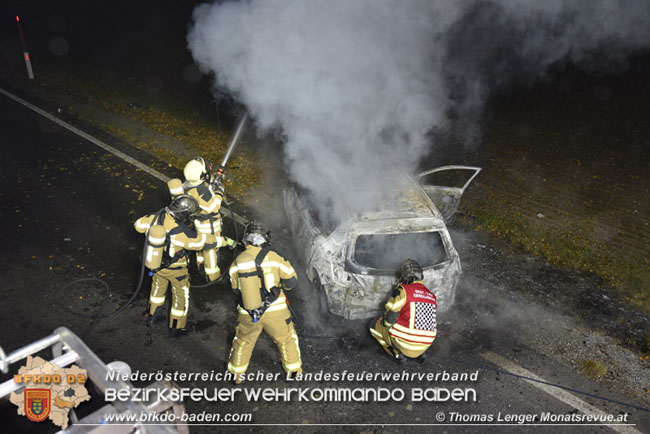 20201109 Verkehrsunfall auf der LB210 zwischen Oberwaltersdorf und Ebreichsdorf  Foto: © Thomas Lenger