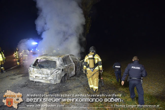 20201109 Verkehrsunfall auf der LB210 zwischen Oberwaltersdorf und Ebreichsdorf  Foto: © Thomas Lenger