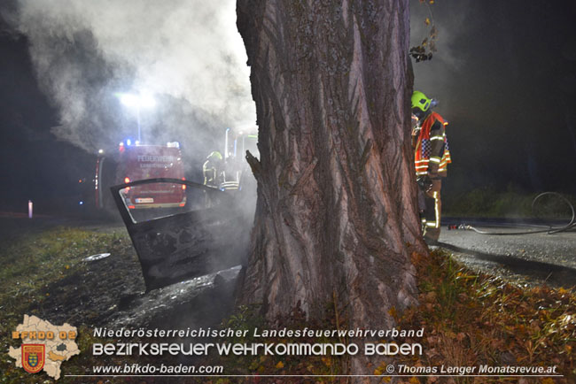 20201109 Verkehrsunfall auf der LB210 zwischen Oberwaltersdorf und Ebreichsdorf  Foto: © Thomas Lenger