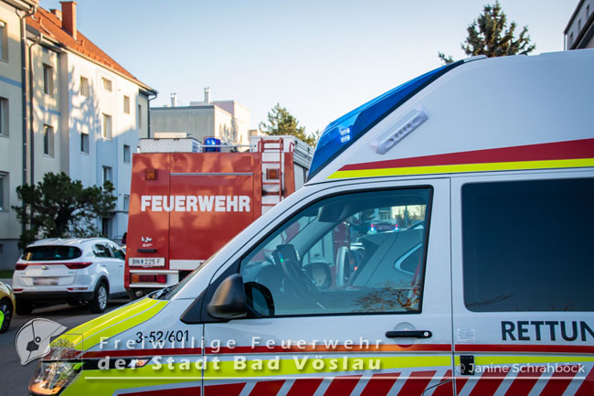20201118 Wohnungsbrand in Bad Voeslau  Foto: © Janine Schrahboeck FF Stadt Bad Voeslau 