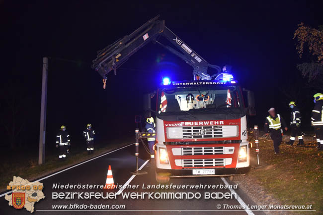 20201124 Verkehrsunfall in Reisenberg  Foto: © Thomas Lenger Monatsrevue.at