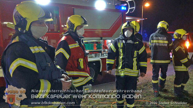 20201205 Unfall auf der Südbahnstrecke bei Kottingbrunn  Foto: © Stefan Schneider BFKDO BADEN