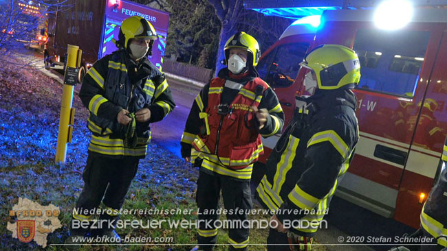 20201205 Unfall auf der Südbahnstrecke bei Kottingbrunn  Foto: © Stefan Schneider BFKDO BADEN