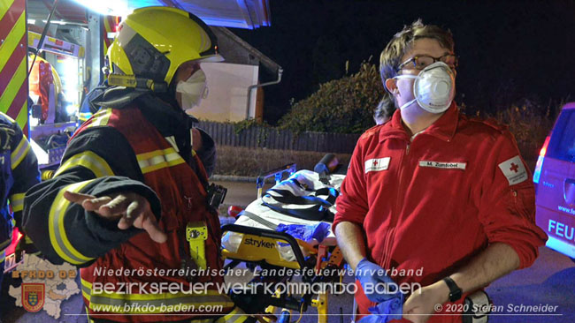 20201205 Unfall auf der Südbahnstrecke bei Kottingbrunn  Foto: © Stefan Schneider BFKDO BADEN