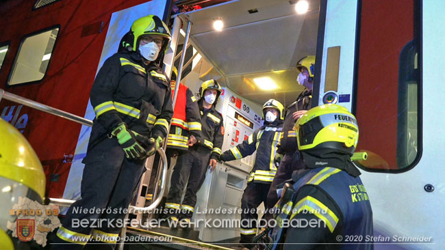 20201205 Unfall auf der Südbahnstrecke bei Kottingbrunn  Foto: © Stefan Schneider BFKDO BADEN