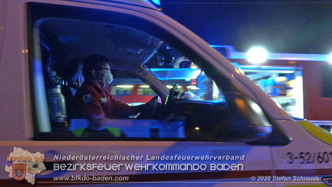 20201205 Unfall auf der Südbahnstrecke bei Kottingbrunn  Foto: © Stefan Schneider BFKDO BADEN