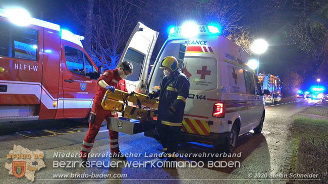 20201205 Unfall auf der Südbahnstrecke bei Kottingbrunn  Foto: © Stefan Schneider BFKDO BADEN