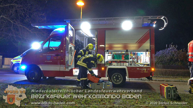 20201205 Unfall auf der Südbahnstrecke bei Kottingbrunn  Foto: © Stefan Schneider BFKDO BADEN
