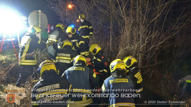 20201205 Unfall auf der Südbahnstrecke bei Kottingbrunn  Foto: © Stefan Schneider BFKDO BADEN