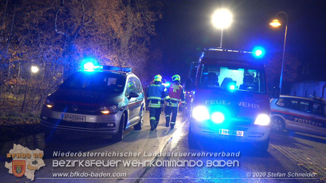 20201205 Unfall auf der Südbahnstrecke bei Kottingbrunn  Foto: © Stefan Schneider BFKDO BADEN