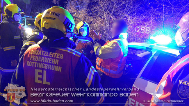 20201205 Unfall auf der Südbahnstrecke bei Kottingbrunn  Foto: © Stefan Schneider BFKDO BADEN
