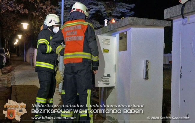 20202020 Alarmierter Schadstoffeinsatz stellte sich als defekte Heizanlage heraus in Baden Ortsteil Weikersdorf   Foto: © Stefan Schneider BFKDO Baden