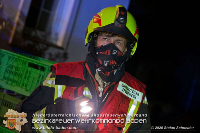 20202020 Alarmierter Schadstoffeinsatz stellte sich als defekte Heizanlage heraus in Baden Ortsteil Weikersdorf Foto: © Stefan Schneider BFKDO Baden 20202020 Alarmierter Schadstoffeinsatz stellte sich als defekte Heizanlage heraus in Baden Ortsteil Weikersdorf Foto: © Stefan Schneider BFKDO Baden