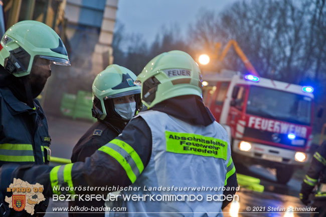 20210105 Brand einer Filteranlage während Revisionsarbeiten in Enzesfeld Foto: © Stefan Schneider BFKDO Baden 20210105 Brand einer Filteranlage während Revisionsarbeiten in Enzesfeld Foto: © Stefan Schneider BFKDO Baden