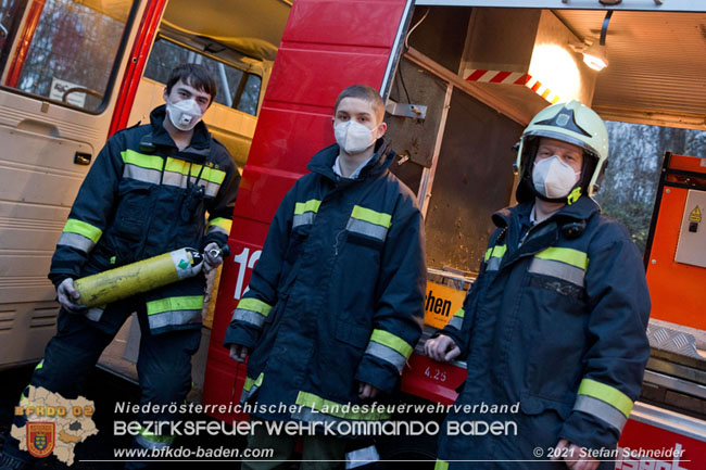 20210105 Brand einer Filteranlage während Revisionsarbeiten in Enzesfeld Foto: © Stefan Schneider BFKDO Baden 20210105 Brand einer Filteranlage während Revisionsarbeiten in Enzesfeld Foto: © Stefan Schneider BFKDO Baden