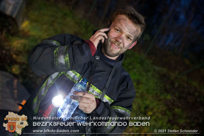 20210105 Brand einer Filteranlage während Revisionsarbeiten in Enzesfeld Foto: © Stefan Schneider BFKDO Baden 20210105 Brand einer Filteranlage während Revisionsarbeiten in Enzesfeld Foto: © Stefan Schneider BFKDO Baden