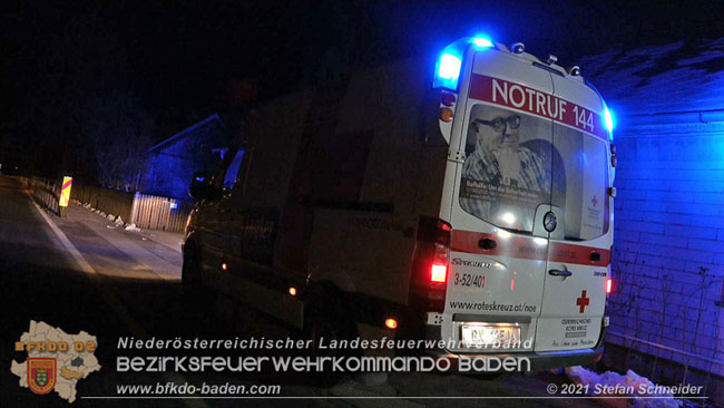 20210111 Brand einer Holzhütte im Waldgebiet Furth a.d.Triesting   Foto: © Stefan Schneider BFKDO Baden