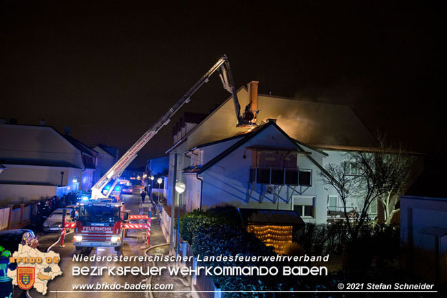20210114 Brand in einer Traiskirchner Mansardenwohnung   Foto: © Stefan Schneider BFKDO Baden