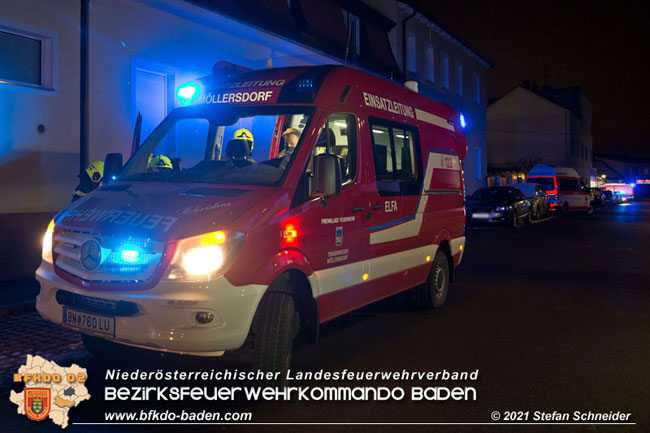 20210114 Brand in einer Traiskirchner Mansardenwohnung   Foto: © Stefan Schneider BFKDO Baden