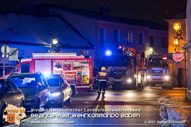 20210114 Brand in einer Traiskirchner Mansardenwohnung   Foto: © Stefan Schneider BFKDO Baden