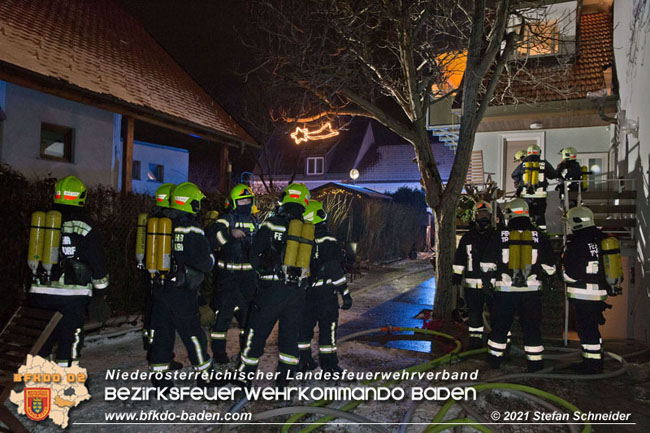 20210114 Brand in einer Traiskirchner Mansardenwohnung   Foto: © Stefan Schneider BFKDO Baden