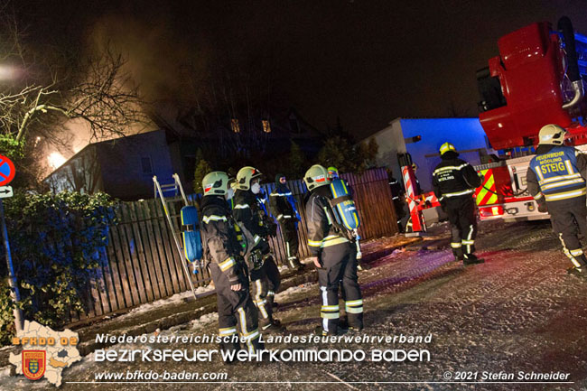 20210114 Brand in einer Traiskirchner Mansardenwohnung   Foto: © Stefan Schneider BFKDO Baden
