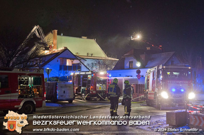 20210114 Brand in einer Traiskirchner Mansardenwohnung   Foto: © Stefan Schneider BFKDO Baden