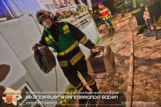 20210114 Brand in einer Traiskirchner Mansardenwohnung   Foto: © Stefan Schneider BFKDO Baden