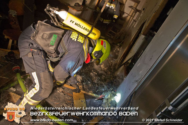 20210114 Brand in einer Traiskirchner Mansardenwohnung   Foto: © Stefan Schneider BFKDO Baden