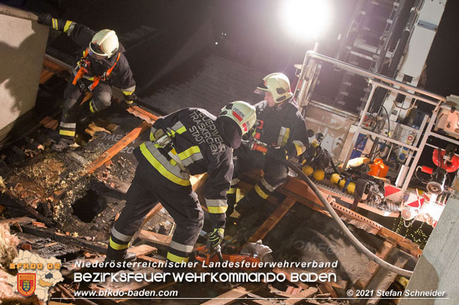 20210114 Brand in einer Traiskirchner Mansardenwohnung   Foto: © Stefan Schneider BFKDO Baden