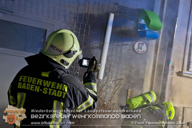 20210121 Brand im Badener Stadtzentrum  Foto: Freiwillige Feuerwehr Baden-Stadt / Stefan Schneider