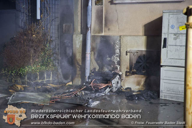 20210121 Brand im Badener Stadtzentrum  Foto: Freiwillige Feuerwehr Baden-Stadt / Stefan Schneider