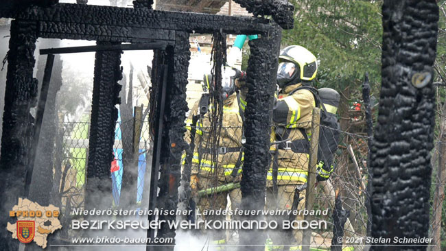 20210315 Brand im Leobersdorfer Siedlungsgebiet  Foto: © Stefan Schneider BFKDO BADEN